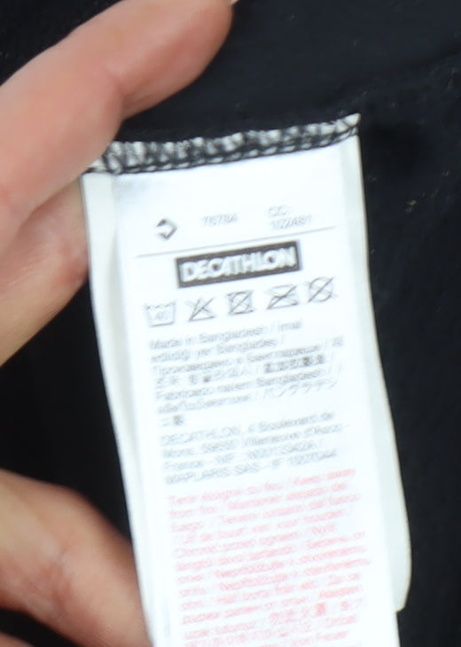 Decathlon Men's Black Fleece Sweatshirt L