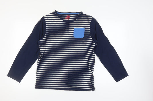 Marks and Spencer Boys Blue Striped Pyjama Top 15-16 Years