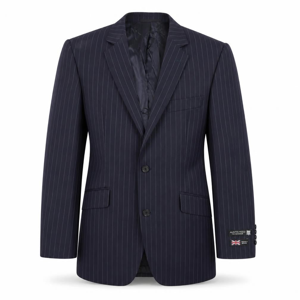 Mens 40 Chest Regular Austin Reed Blue Two-Button Blazer