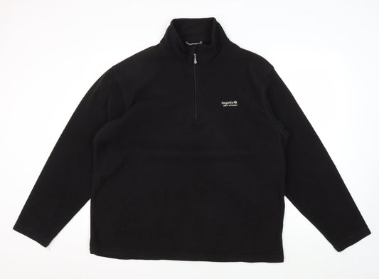 Regatta Men's Black 2XL Fleece Pullover Sweatshirt