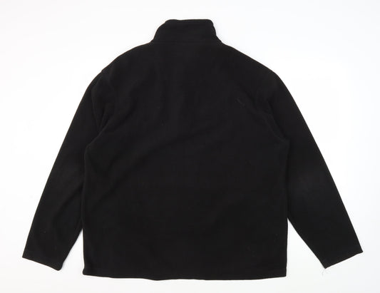 Regatta Men's Black 2XL Fleece Pullover Sweatshirt