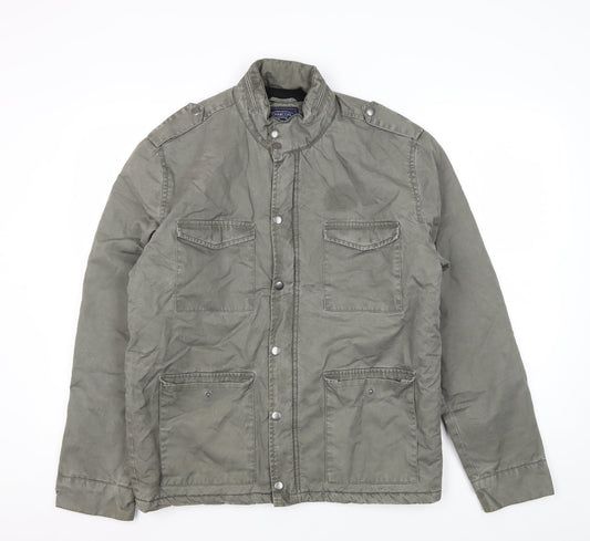 Charcoal Men's Green Military Jacket L Limited Edition