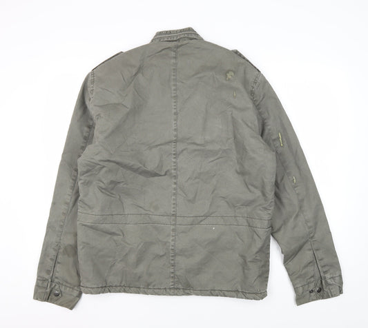 Charcoal Men's Green Military Jacket L Limited Edition