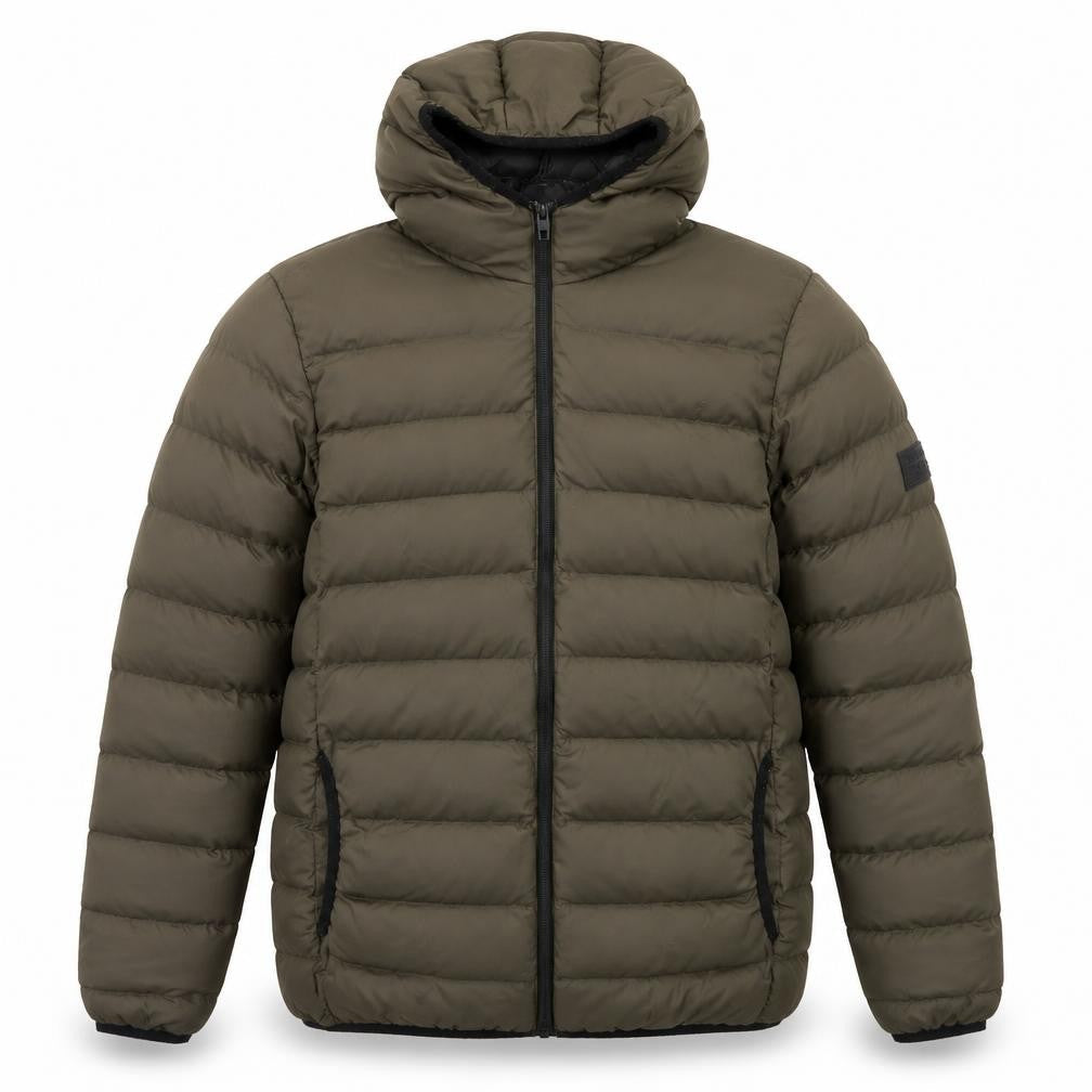 French Connection Men's Green Puffer Jacket S