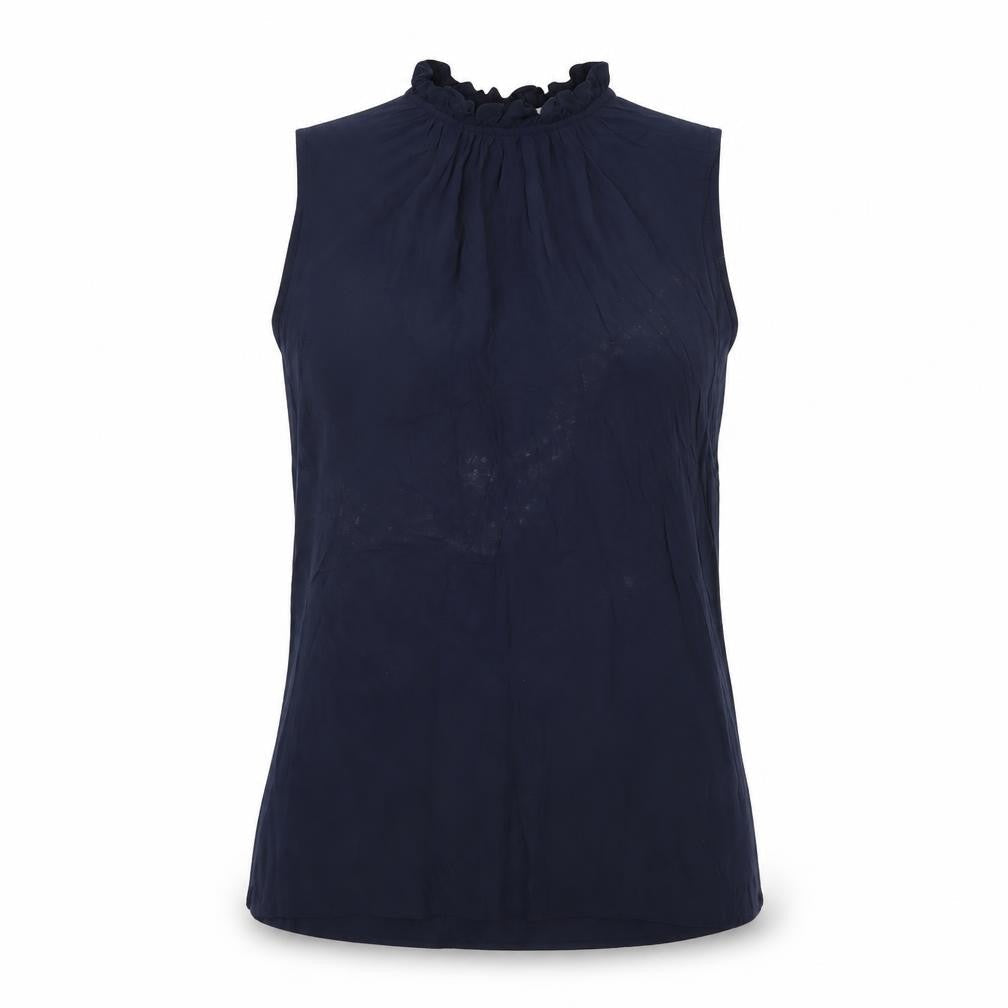Womens UK Size 10 Jacqueline de Yong Blue Viscose Blouse