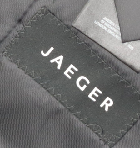 Jaeger Men's Black Striped Suit Jacket 42R Business