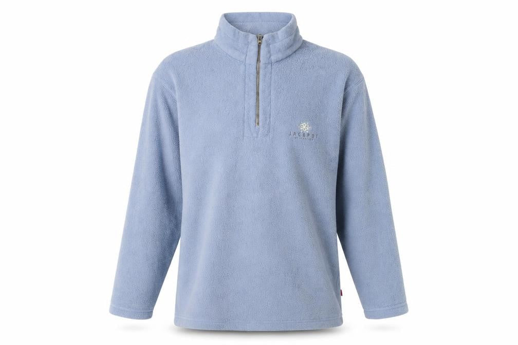 Jackpot Mens Blue Fleece Sweatshirt with Logo S