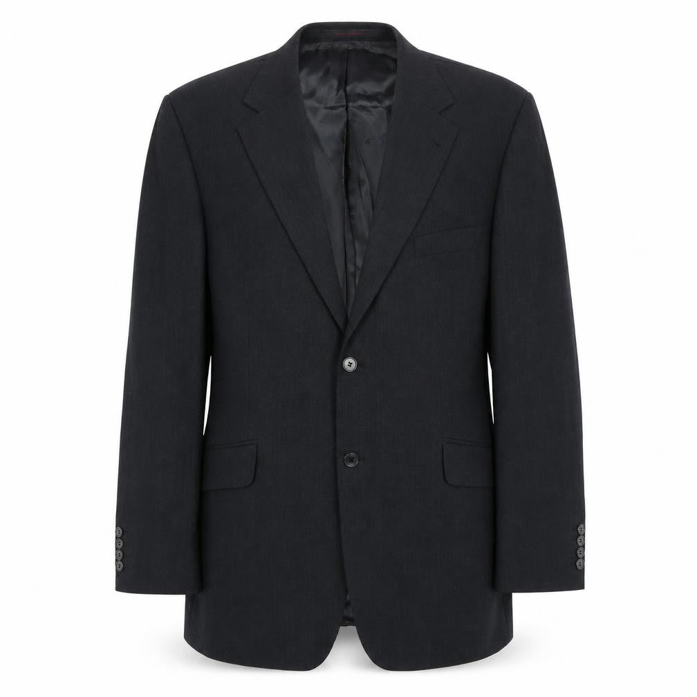 Mens 44 Chest Regular Jeff Banks Black Two-Button Blazer