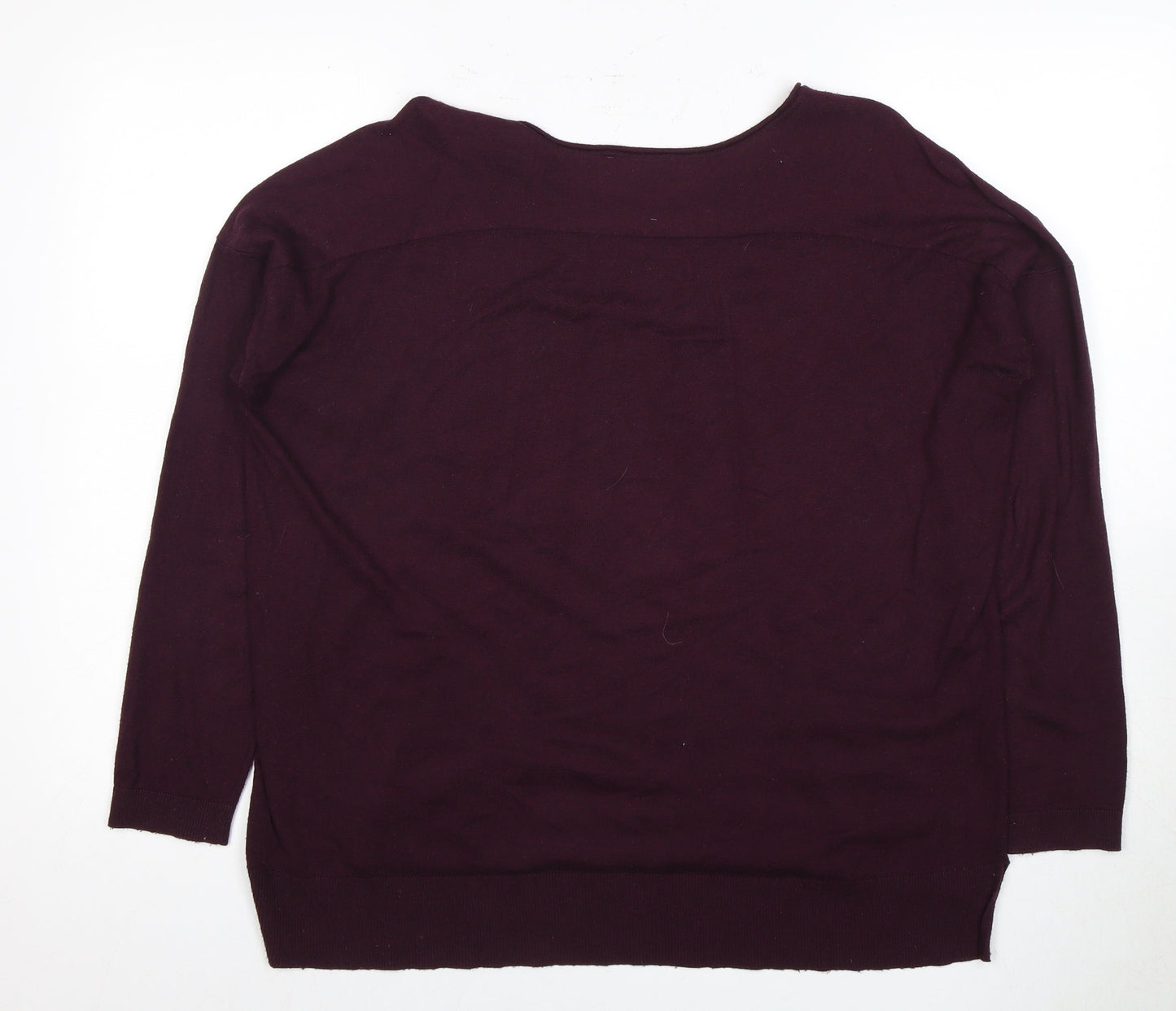 Whistles Women's Purple Jersey Top L Long Sleeve