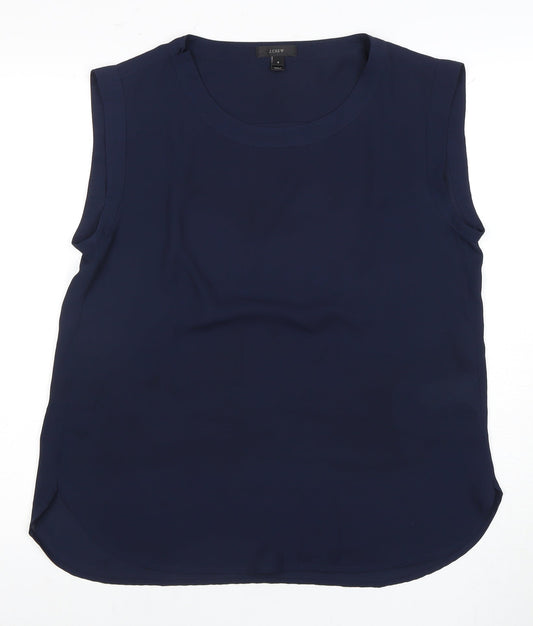 J.Crew Women's Blue Sleeveless Tank Top Size 8