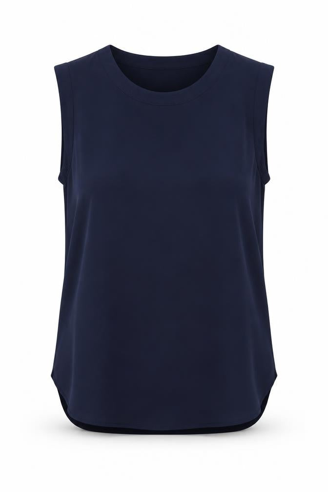 Womens UK Size 8 J.CREW Blue Polyester Tank