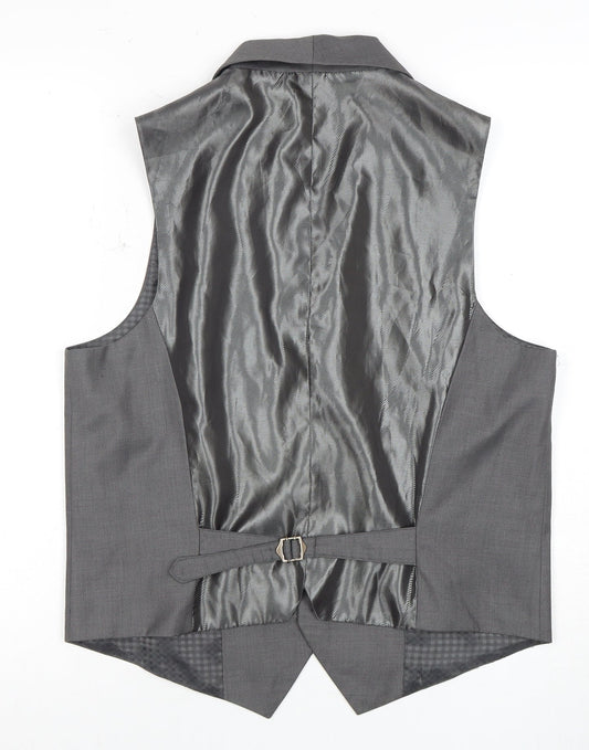 Jeff Banks Men's Grey Suit Waistcoat M