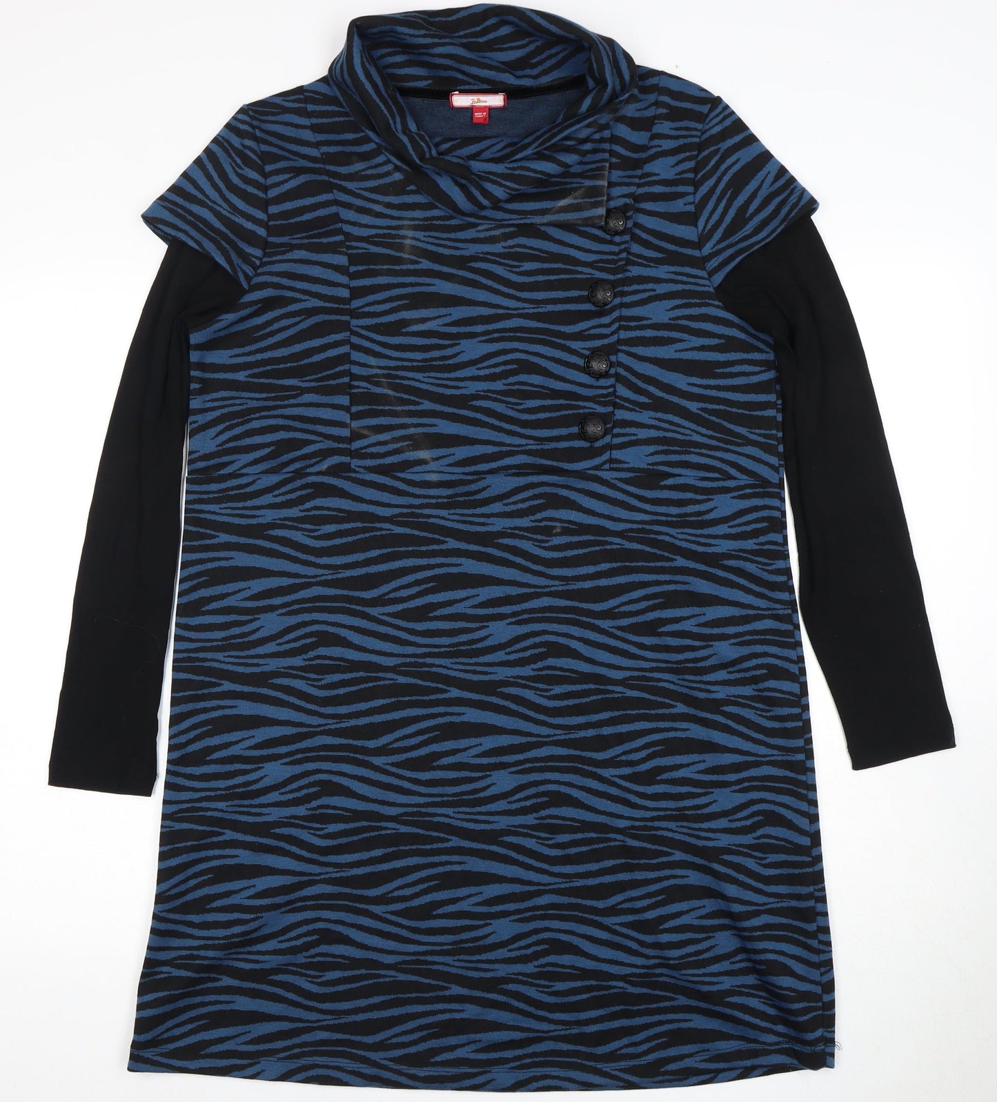 Joe Browns Women's Blue Animal Print Shirt Dress