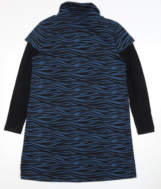 Joe Browns Women's Blue Animal Print Shirt Dress