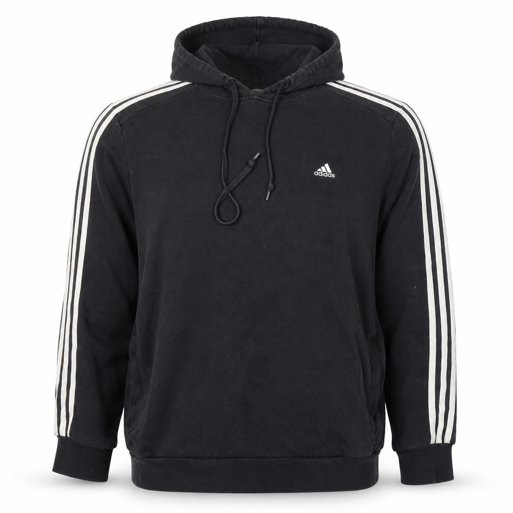 Mens UK L Regular adidas Black Pullover Hoodie