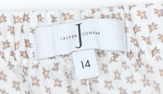 Jasper Conran Women's White Pyjama Pants, UK 14