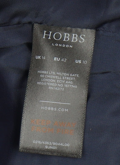 Hobbs Women's Black Blazer UK 14 Regular Fit
