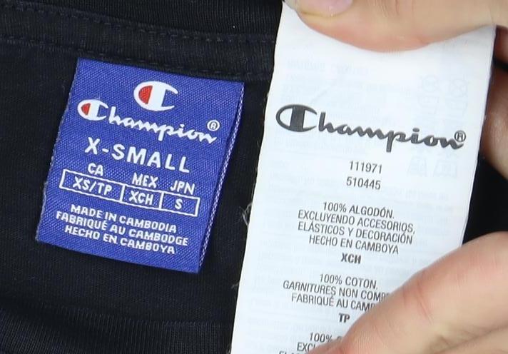 Champion Men's Black S T-Shirt, Classic Style