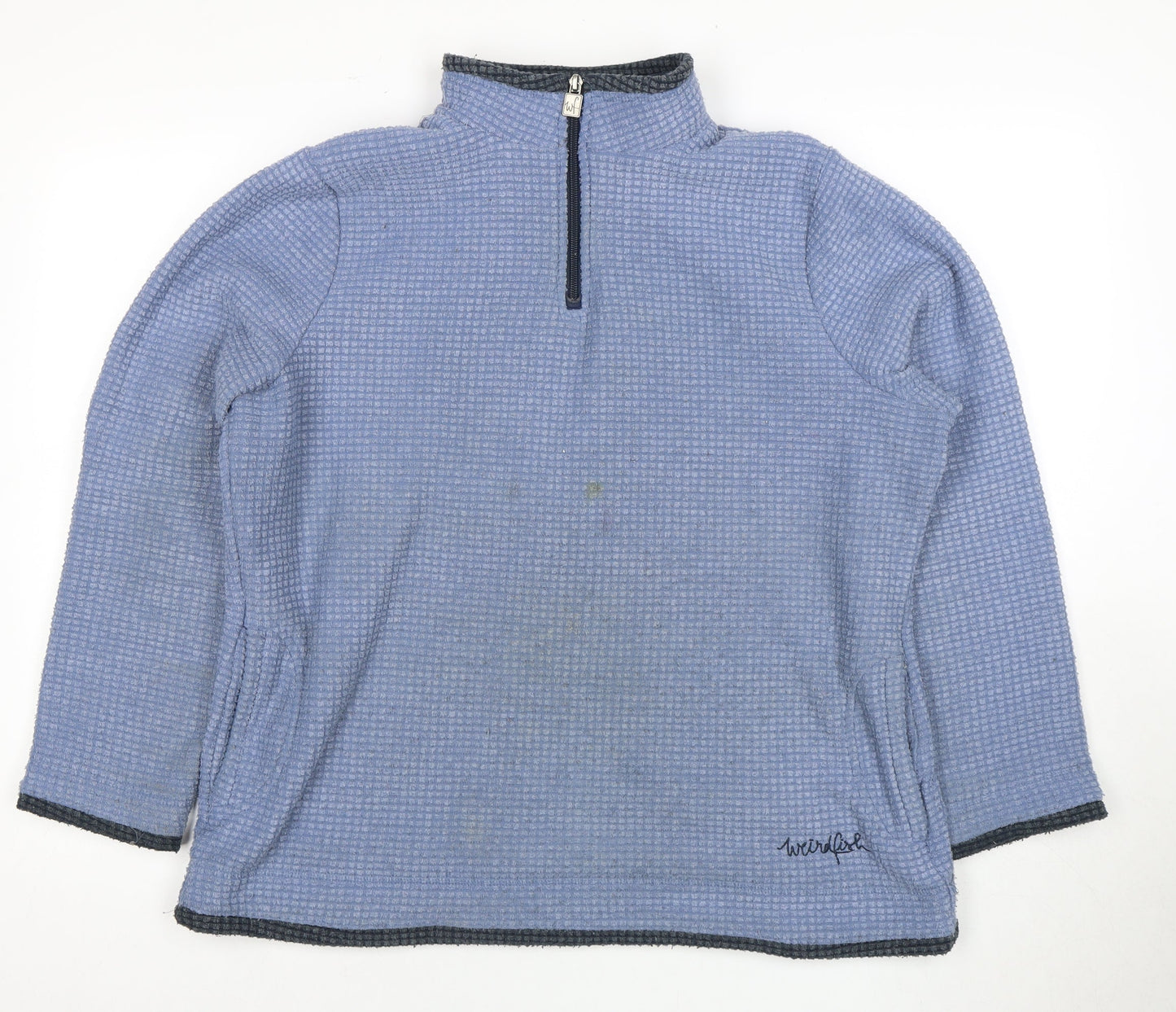 Weird Fish Women's Blue Pullover Sweatshirt Size 16