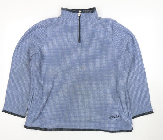 Weird Fish Women's Blue Pullover Sweatshirt Size 16