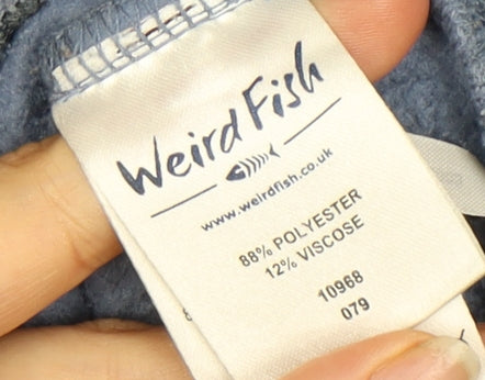 Weird Fish Women's Blue Pullover Sweatshirt Size 16