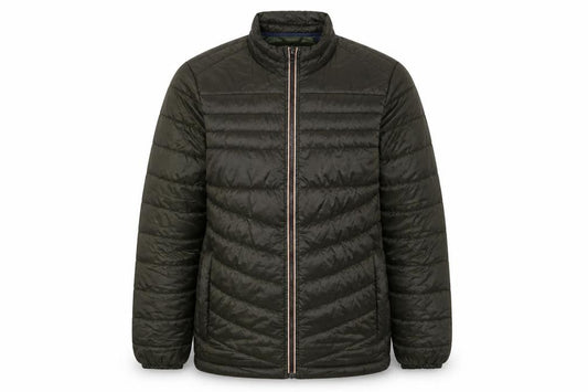 Jack & Jones Boys Green Puffer Jacket, Full Zip, Size 11-12 Years