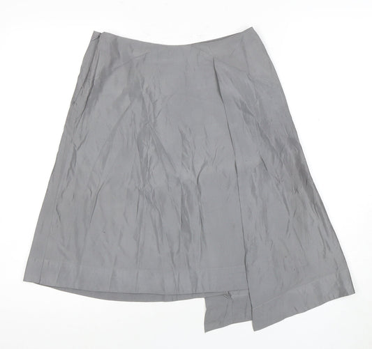 Calvin Klein Women's Grey Midi Skirt Size 12