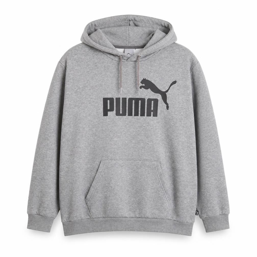 Mens UK 2XL Regular PUMA Grey Pullover Hoodie