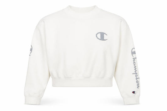Womens UK M Regular Champion Ivory Pullover Sweatshirt