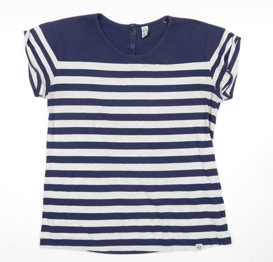 TOG 24 Women's Blue Striped T-Shirt Size 12
