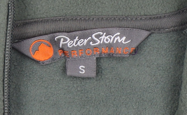 Peter Storm Men's Green 1/4 Zip Fleece Sweatshirt S