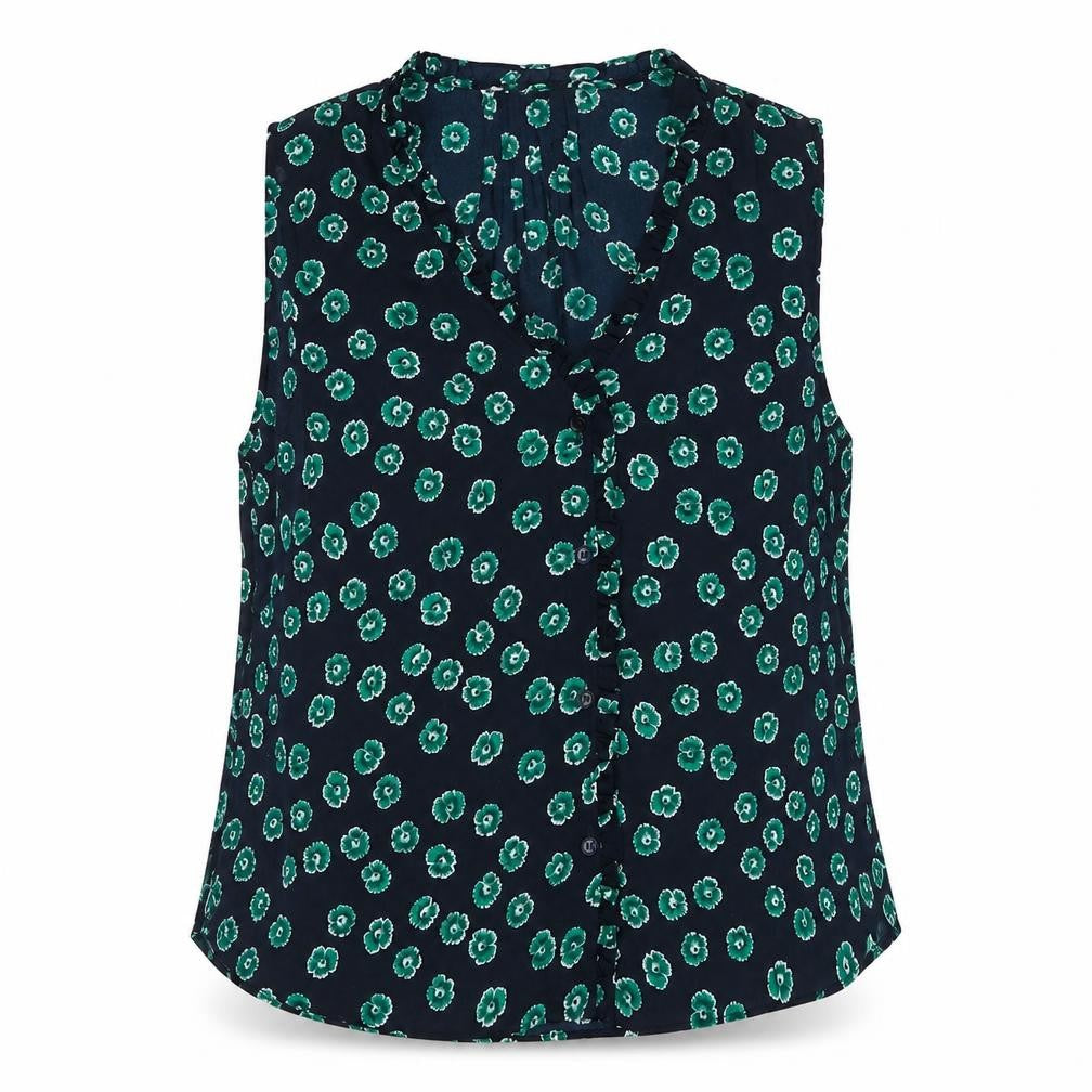 Whistles Women’s Floral Blouse, UK 14, Sleeveless