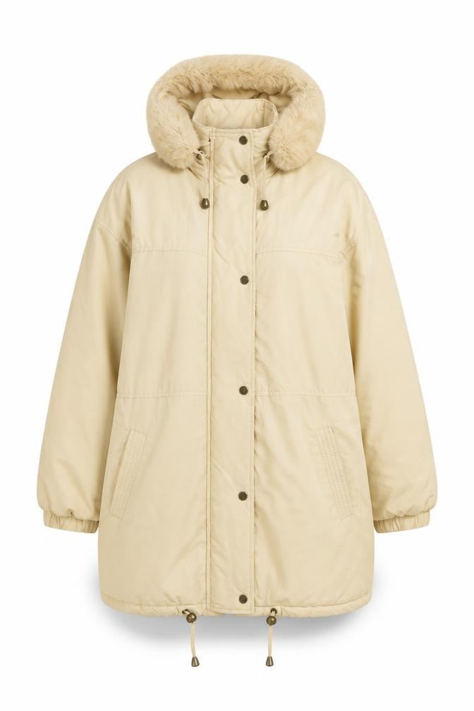 Classics Woman Beige Parka Jacket Women Size 18 Winter Casual