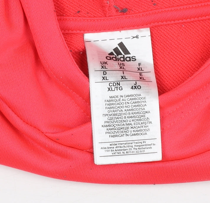 Adidas Men's Red XL Pullover Hoodie
