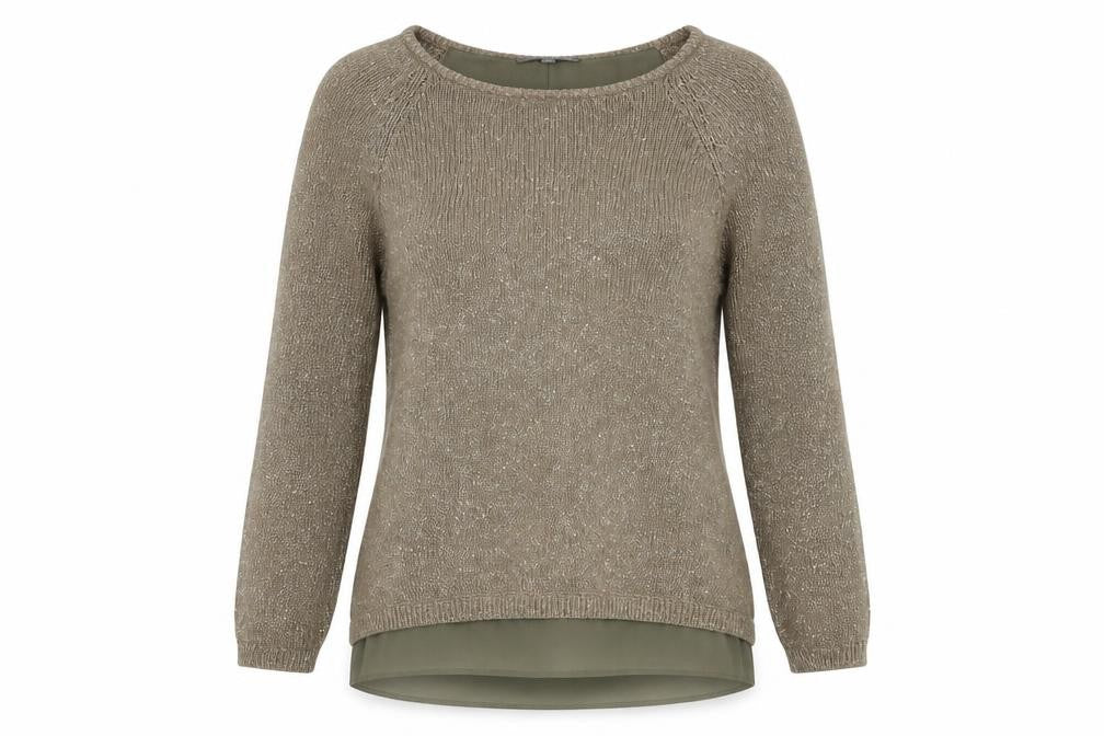 Womens UK 12 Relaxed Laura Ashley Beige Pullover