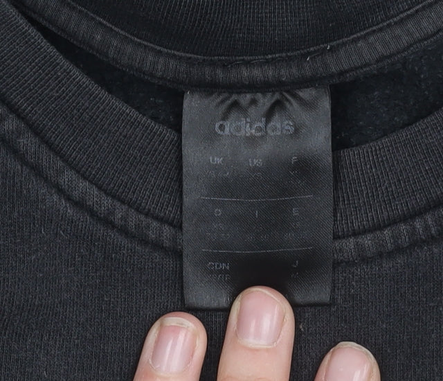Adidas Men’s Black Sweatshirt L Pullover Logo