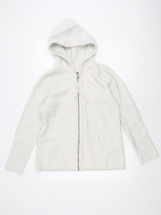 Fat Face Women’s Ivory Hooded Jacket Size 10 Casual