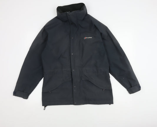 Berghaus Women's Black Waterproof Rain Coat, Size 10
