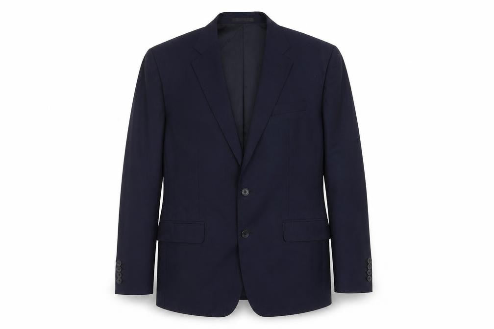 Mens 40 Chest Regular Jaeger Blue Two-Button Blazer
