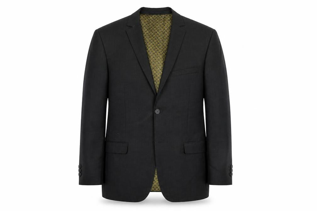 Mens 40 Chest Regular Ted Baker Black Two-Button Blazer