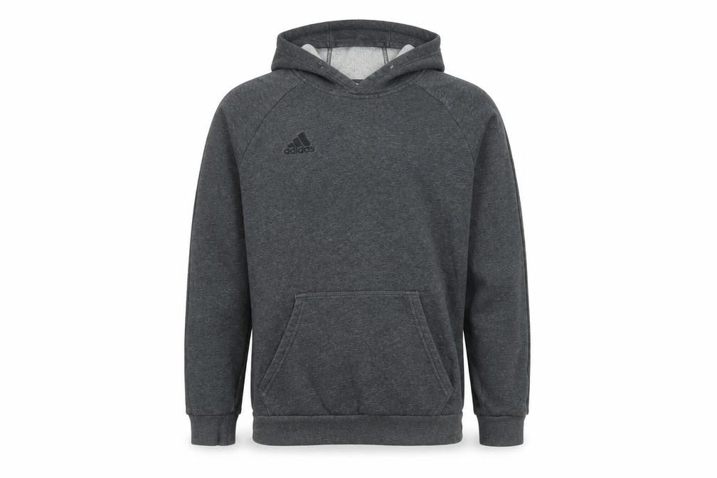 Mens UK S Regular adidas Grey Pullover Hoodie