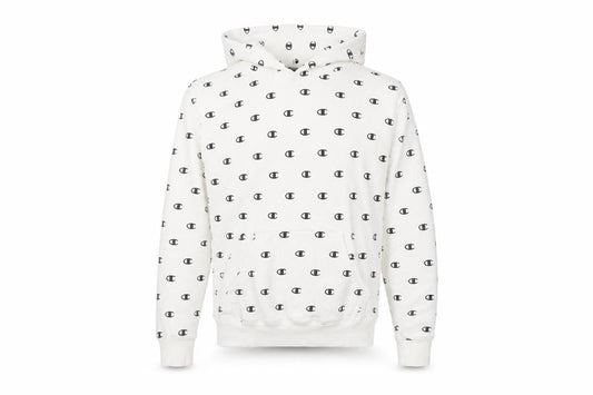 Mens UK S  Champion White Pullover Hoodie