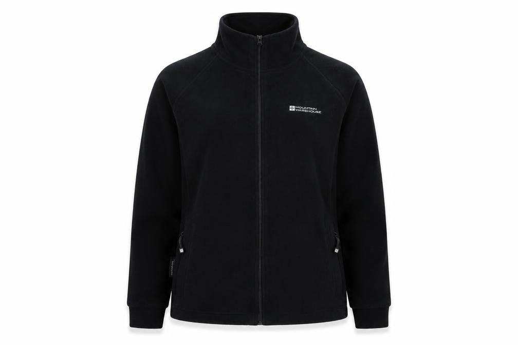 Womens UK Size 12 Regular Mountain Warehouse Black Polyester Jacket