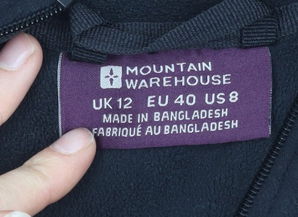 Mountain Warehouse Women's Black Size 12 Fleece Jacket