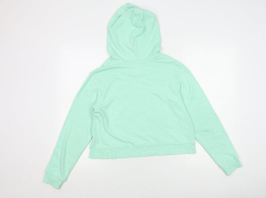 Converse Girls Green XL Pullover Hoodie, Logo, Hooded, Graphic Print