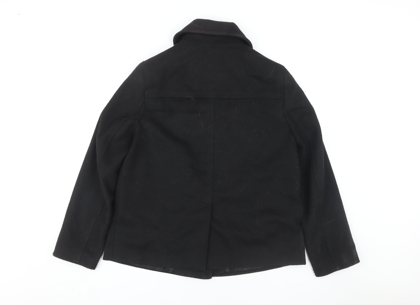 John Lewis Women's Black Pea Coat Size 8