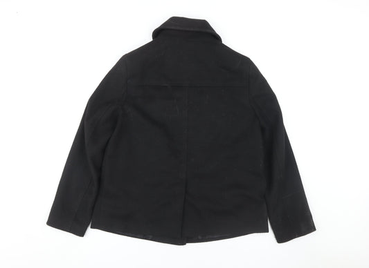 John Lewis Women's Black Pea Coat Size 8