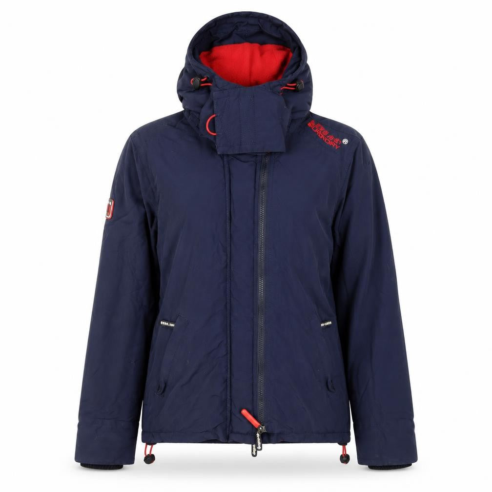 Womens UK Size XS Regular Superdry Blue Nylon Jacket