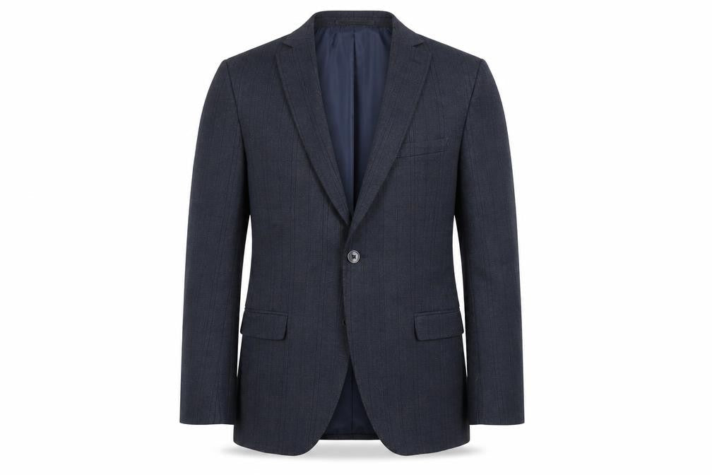 Mens 34 Chest Regular T.M.Lewin Blue Two-Button Blazer
