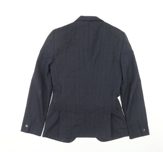 T.M.Lewin Men's Blue Slim Fit Blazer Size 34 Regular
